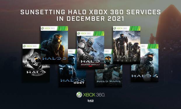 Juegos de Halo afectados por el cierre de servidores en Xbxo 360.