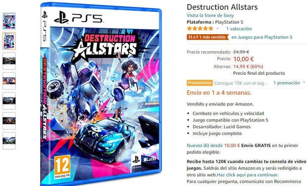 Destruction AllStars por 10 euros en Amazon.