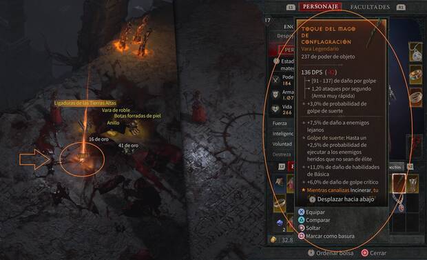 Diablo 4 - Explicación objetos rareza legendario