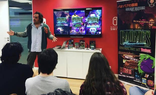 Presentación de la trilogía de Baobabs Museum, editada por ElZeroUno, a los medios de comunicación en el showroom de Nintendo.