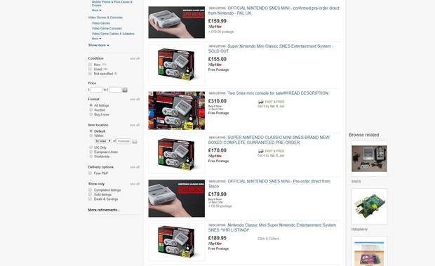 eBay retira reservas de SNES Mini en Reino Unido para combatir la especulacin Imagen 2