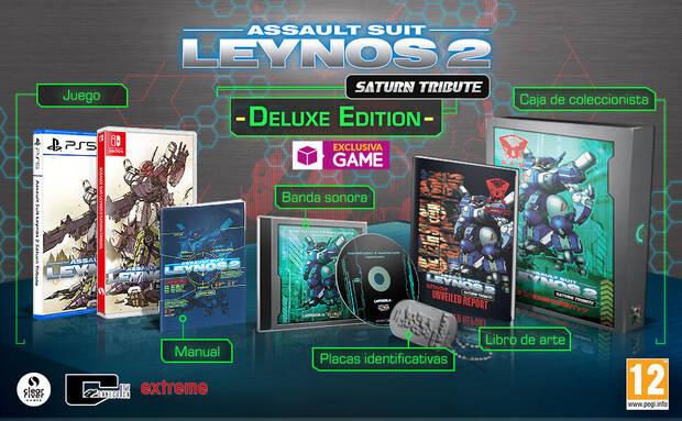 edición deluxe de assault suit leynos 2 saturn tribute