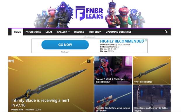 Epic Games demanda a la web FNBRLeaks por filtrar informacin de Fortnite Imagen 2