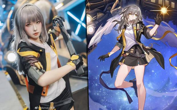 Cosplay de Honkai Star Rail de Momoko comparaci�n
