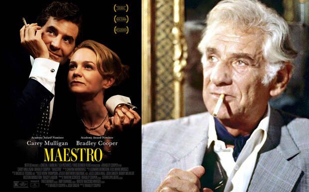 Póster de Maestro y Leonard Bernstein fumando
