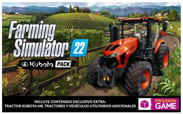 Kubota Pack de Farming Simulator 22 ya en reserva en GAME.