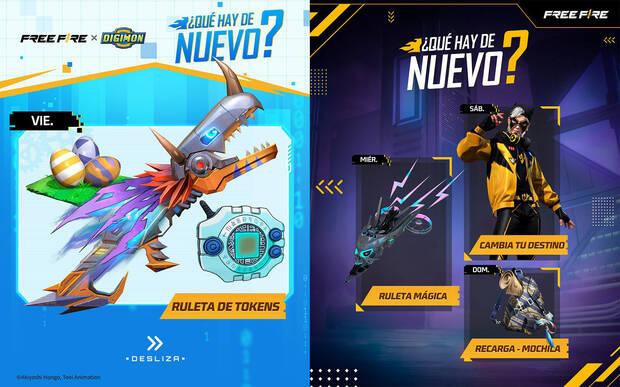 Nueva agenda semanal de Free Fire MAX del 19 al 25 de noviembre de 2025