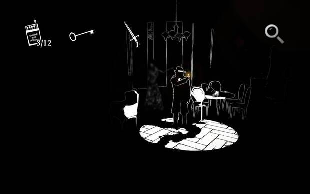 Pese a los tintes de terror de supervivencia, ’White Night’ es una aventura gráfica al uso. Escudriñar habitaciones, recoger objetos, interpretar pistas y puzles.
