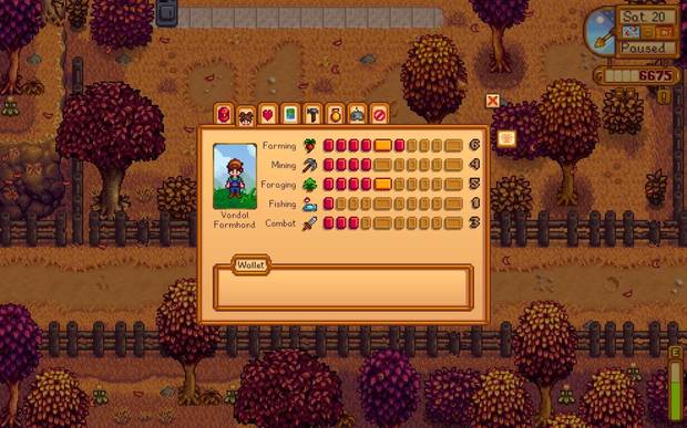 Cuanto más practicas una actividad, más subes de nivel en ella, y se amplían las posibilidades de crafteo.