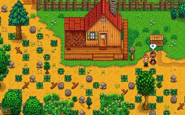 Cuando llegas a tu granja no tiene demasiado buen aspecto.
