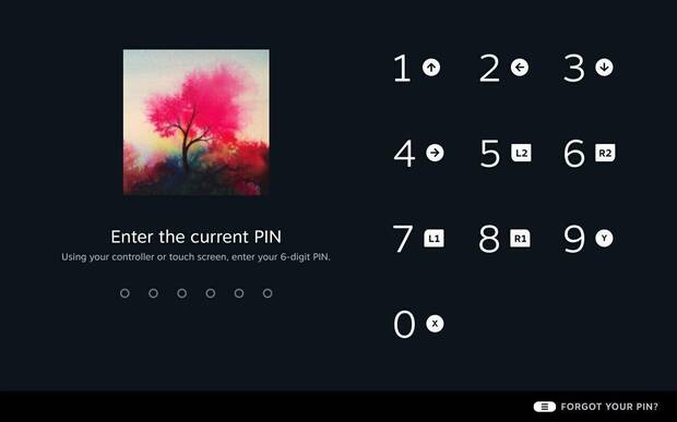 Nueva pantalla de bloqueo de Steam Deck.