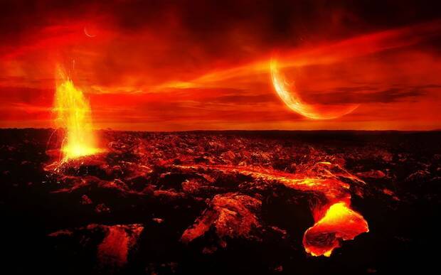 Planeta Volcán Lava