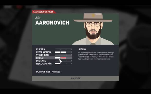 Nuestros agentes irán obteniendo experiencia en sus casos y avisos; invertir en ellos y mejorar sus habilidades es vital de cara al triunfo.
