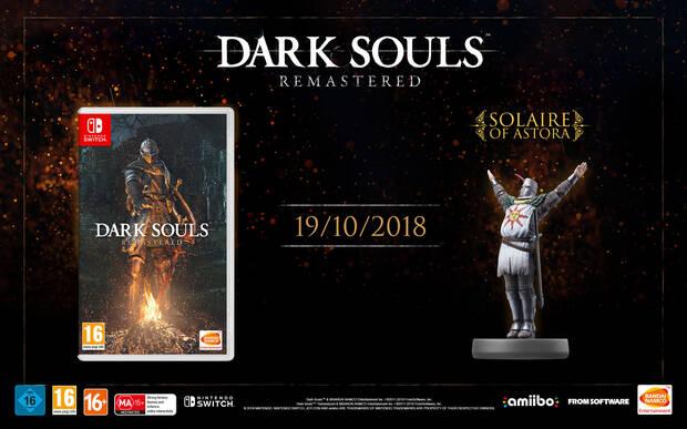 Dark Souls Remastered y su amiibo llegarn a Switch el 19 de octubre Imagen 2