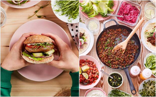 Hamburguesa vegana de Ikea