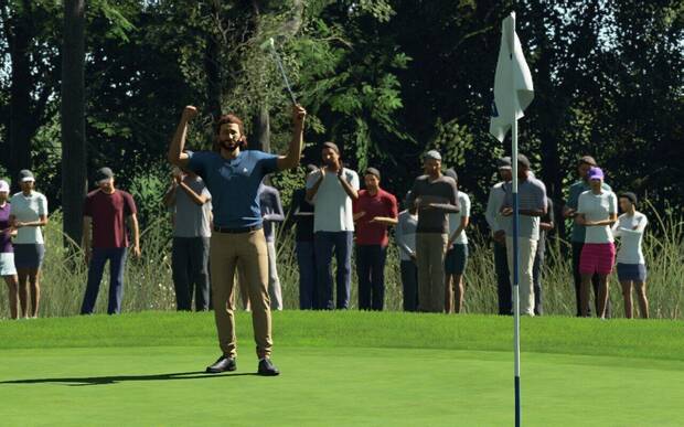 Nuestro golfista no podr�a estar m�s contento de volver a la acci�n.