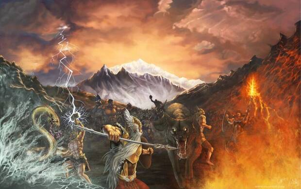 Representación artística del Ragnarök.