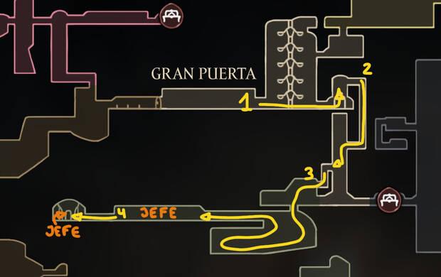 Hollow Knight Silksong - Mejor ruta para completar el Acto 3: Santuario de Bosque Coraza y corazón de polen