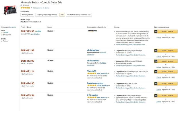 La reventa de Nintendo Switch se dispara por la falta de stock Imagen 5