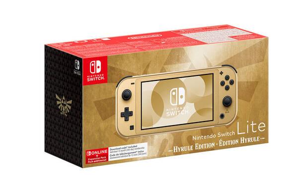 Caja de Nintendo Switch Lite edicin Hyrule