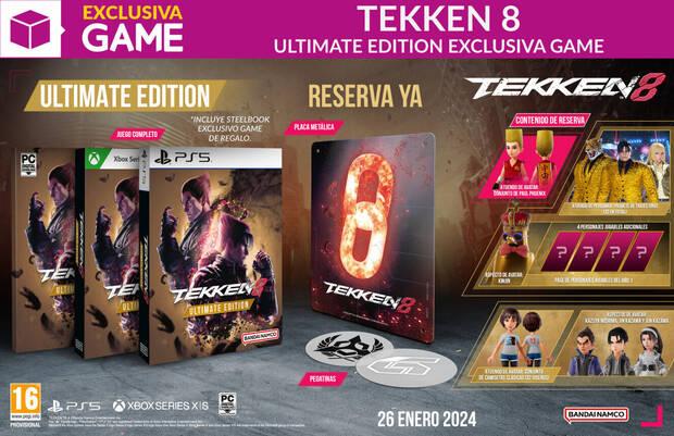 Ediciones Tekken 8 para reservar en GAME con contenido extra