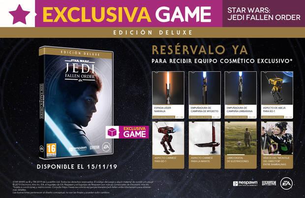 GAME detalla su exclusiva Edicin Deluxe de Star Wars Jedi: Fallen Order y sus incentivos Imagen 2