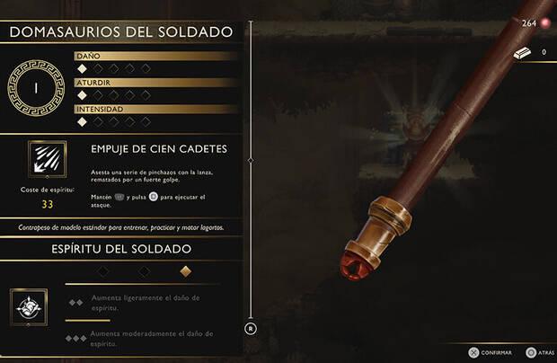 God of War Sons of Sparta - Regat�n de lanza Domasaurios del soldado