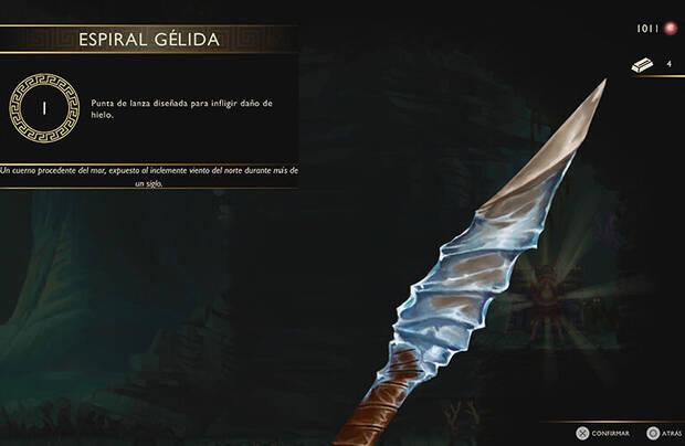 God of War Sons of Sparta - Punta de lanza Espiral g�lida