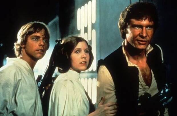 Star Wars Luke Leia Han Solo