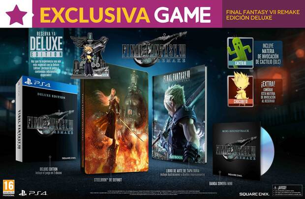 GAME detalla sus incentivos por la reserva de Final Fantasy VII Remake Imagen 4