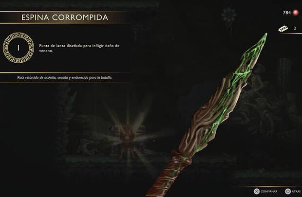 God of War Sons of Sparta - Punta de lanza Espina corrompida