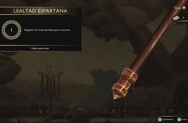 God of War Sons of Sparta - Regat�n de lanza Lealtad espartana
