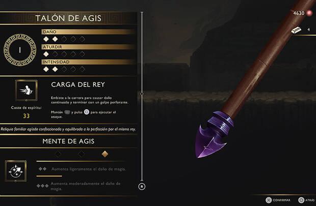 God of War Sons of Sparta - Regat�n de lanza Tal�n de Agis