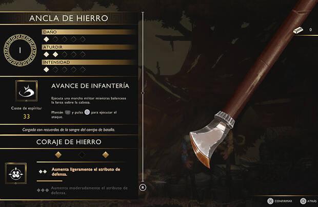 God of War Sons of Sparta - Regat�n de lanza Ancla de hierro