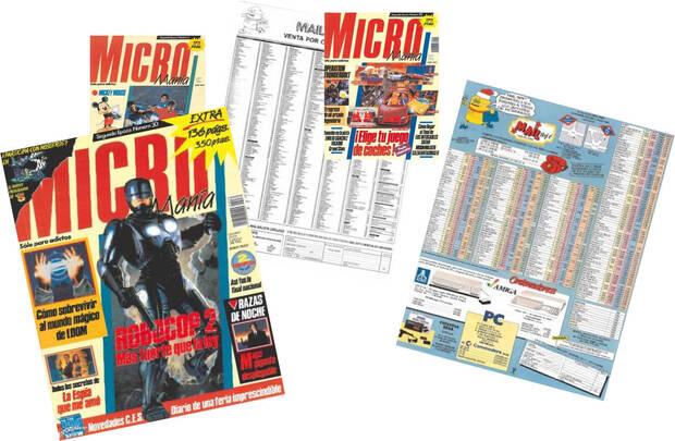 Los anuncios de MailSoft en Micromana, en color e indicando dnde estaban las tiendas.