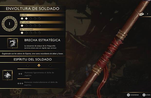 God of War Sons of Sparta - Empu�adura de lanza Envoltura de soldado