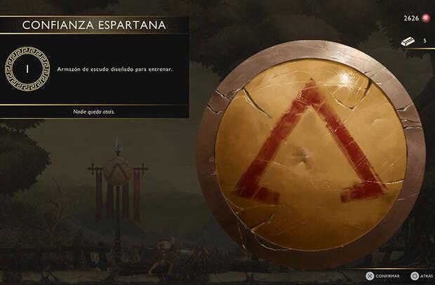 God of War Sons of Sparta - Armaz�n de escudo Confianza espartana