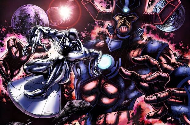 Galactus y Silver Surfer