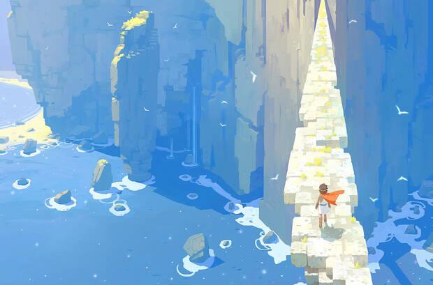 Diseño de Vaello para 'RiME', fue una de las dos portadas que la revista Edge dedicó al juego.