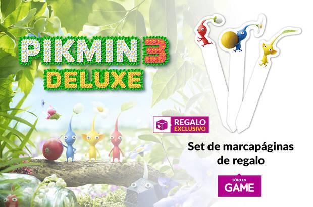 GAME regala tres marcapginas exclusivos por la reserva de Pikmin 3 Deluxe Imagen 2