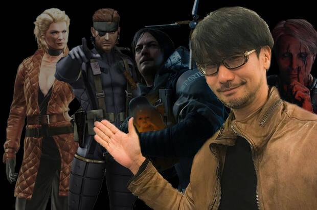Hideo Kojima con sus personajes