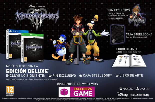 GAME vender en exclusiva la edicin deluxe de Kingdom Hearts III Imagen 2