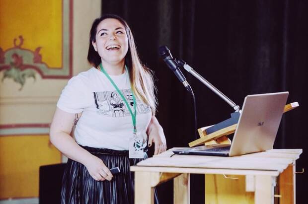 Marina D�ez durante la Pirate Jam organizada por American McGee en Tailandia en 2019.