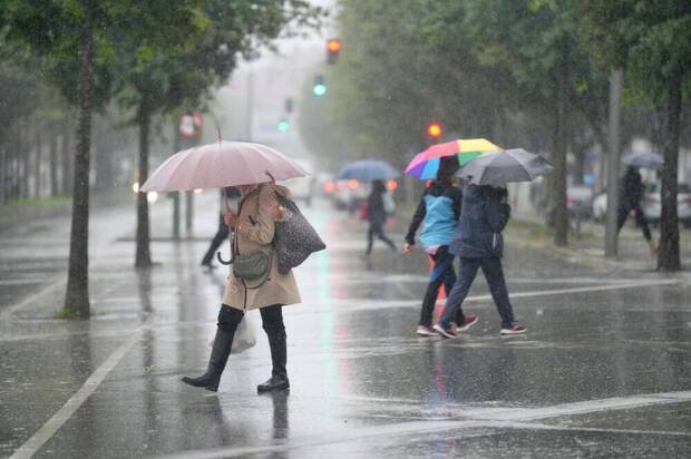 Lluvia en España