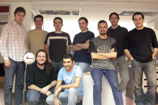 El equipo de Gaelco en 2004.