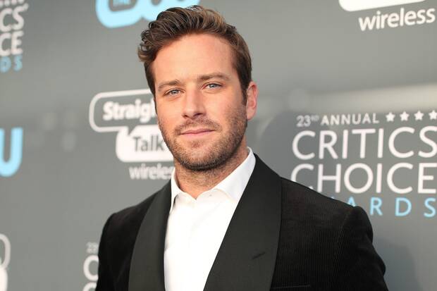 Armie Hammer en una entrega de premios