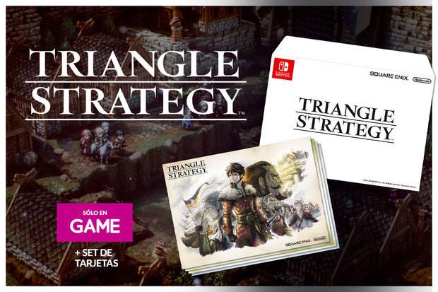 Set de tarjetas de Triangle Strategy.