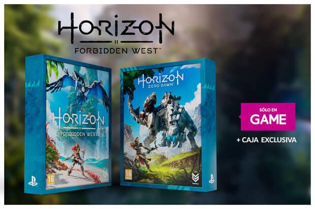 Caja de regalo al reservar Horizon Forbidden West en GAME.