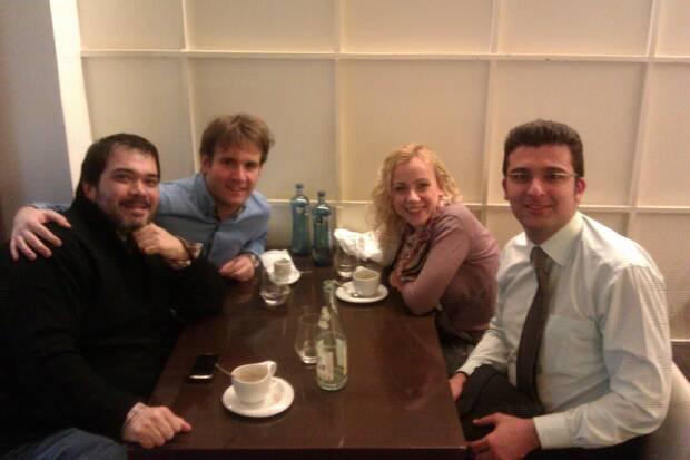 El equipo de marketing de Nobilis. De izquierda a derecha: David Santos, Benito Donsi�n, Ana Calleja y Fran D�az.