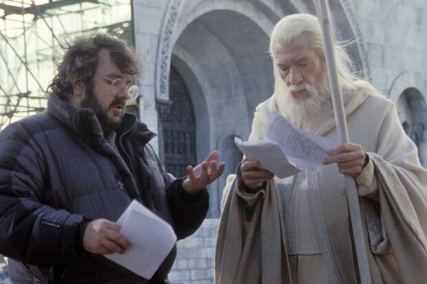 Ian McKellen y Peter Jackson en El Se�or de los Anillos